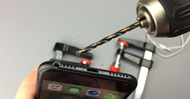 Idiots Who Drill into their iPhone 7 – Banned From Technology