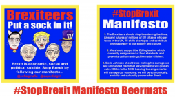 #StopBrexit Manifesto Beermats